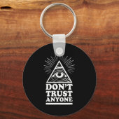 Porte-clés Illuminati Don't Trust Anyone Eye Of Providence  (Recto)