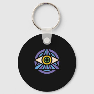 Porte-clés Illuminati Symbol Triangle Masonic Conspiracy Gift