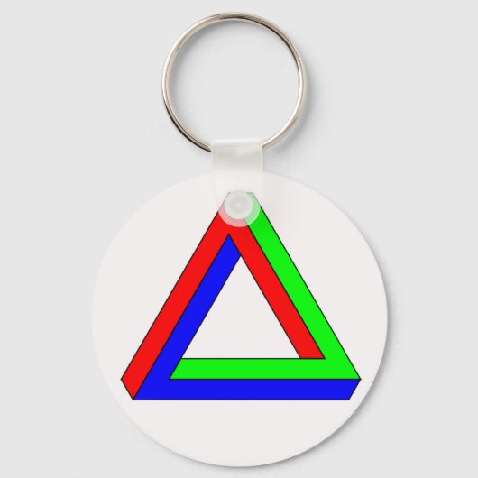 Porte-clés Illusion du triangle optique (Recto)