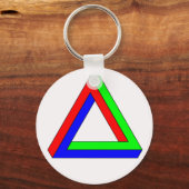 Porte-clés Illusion du triangle optique (Recto)