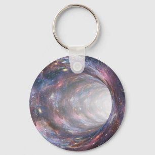 Porte-clés Illusion optique de nébuleuse spatiale