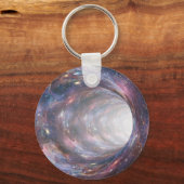 Porte-clés Illusion optique de nébuleuse spatiale (Recto)