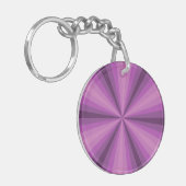 Porte-clés Illusion optique Porte - clé acrylique violet (Devant gauche)