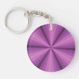 Porte-clés Illusion optique Porte - clé acrylique violet