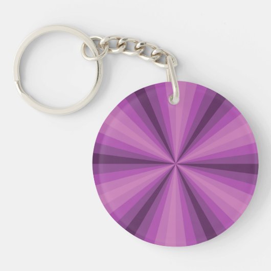 Porte-clés Illusion optique Porte - clé acrylique violet (Devant)