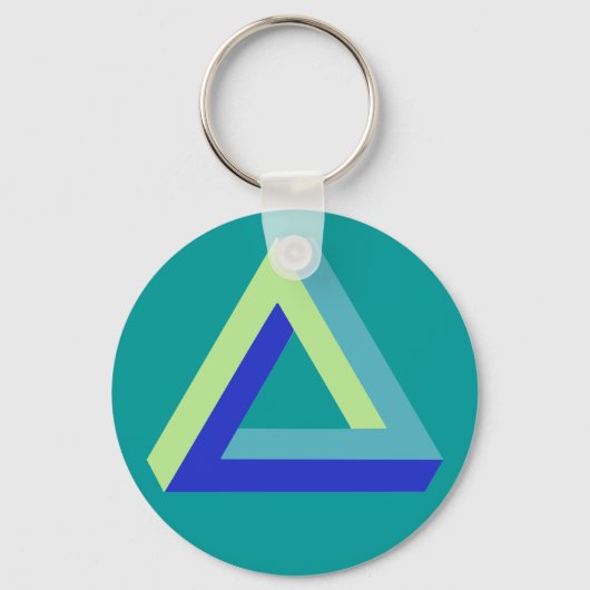 Porte-clés Illusion optique : triangle penrose (Recto)