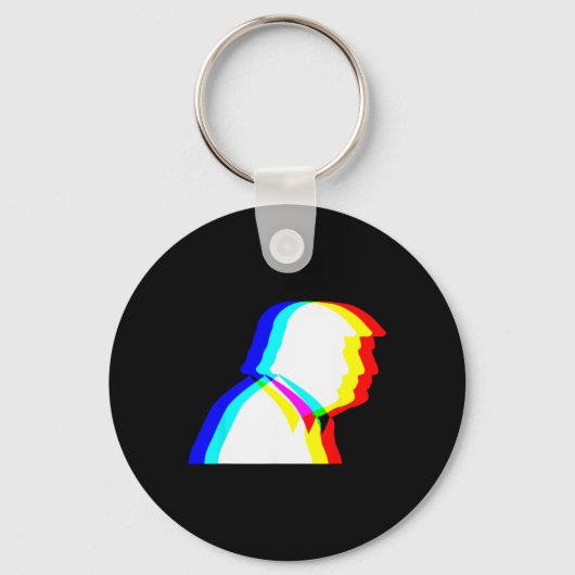 Porte-clés Illusion optique Trump Edm  (Recto)