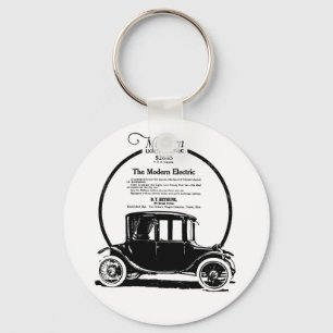 Porte-clés Illustration 1919 de voiture électrique de Milbur