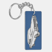 Porte-clés Illustration 1968 de voiture de muscle de (Devant gauche)