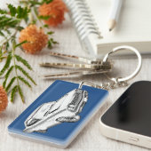 Porte-clés Illustration 1968 de voiture de muscle de (Devant droit)