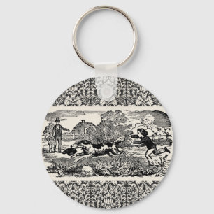 Porte-clés Illustration antique victorienne d'art de compagni