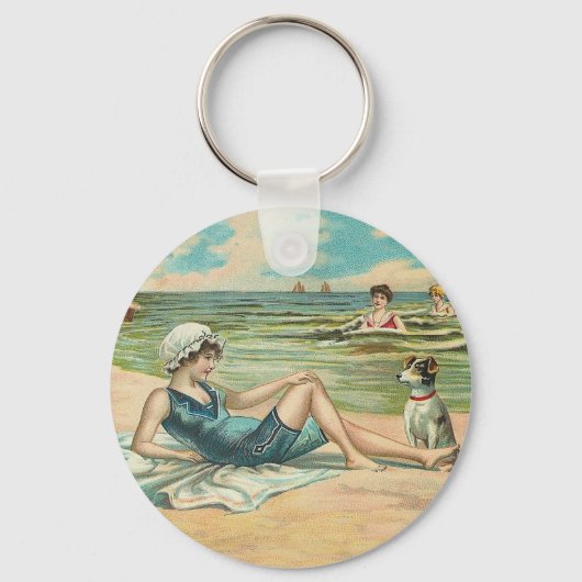 Porte-clés Illustration Beachy Antique Seashore (Recto)
