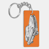 Porte-clés Illustration Chevy Bel Air 1957 (Devant gauche)