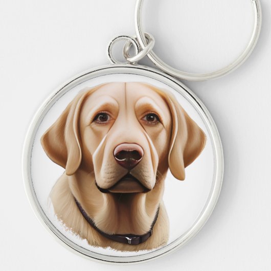 Porte-clés Illustration classique du Labrador Retriever (Devant)