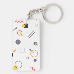 Porte-clés Illustration cool, unique, tendance, abstraite urb