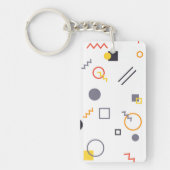 Porte-clés Illustration cool, unique, tendance, abstraite urb (Devant)