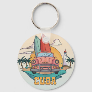 Porte-clés Illustration Cuba