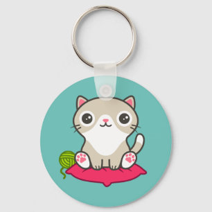 Porte-clés Illustration Cute Kitty