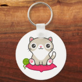 Porte-clés Illustration Cute Kitty (Recto)
