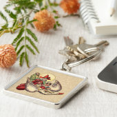 Porte-clés Illustration d'antiquité de Mère Goose Child (Côté)