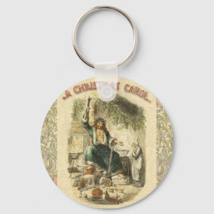 Porte-clés Illustration d'art de l'impression de Scrooge Chri
