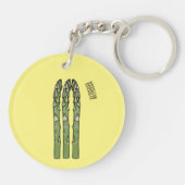 Porte-clés Illustration d'Asparagus (Dos)