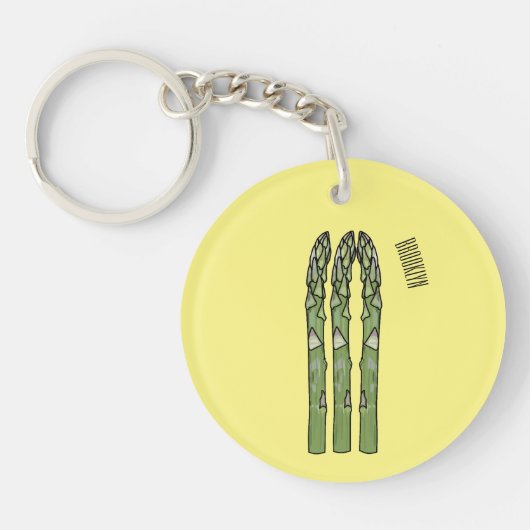 Porte-clés Illustration d'Asparagus (Devant)