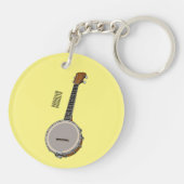 Porte-clés Illustration de Banjo (Dos)
