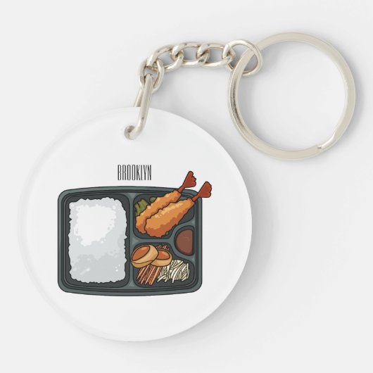 Porte-clés Illustration de Bento (Dos)