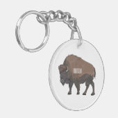 Porte-clés Illustration de bison (Devant gauche)