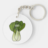 Porte-clés Illustration de Bok choy (Dos)