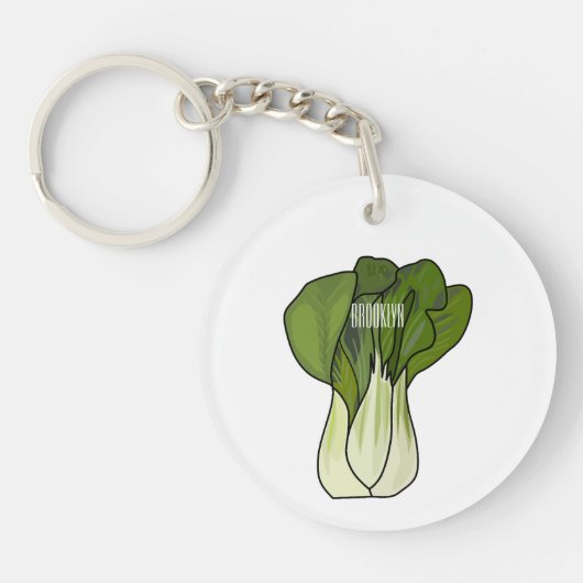 Porte-clés Illustration de Bok choy (Devant)