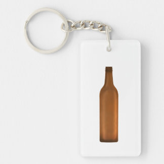 Porte-clés Illustration de bouteille en verre ambre