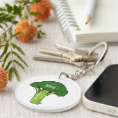 Porte-clés Illustration de Broccoli (Devant droit)