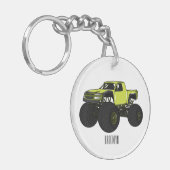 Porte-clés Illustration de camion monstre (Devant gauche)