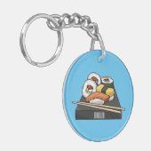 Porte-clés Illustration de cartoon de sushi (Devant gauche)