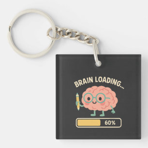 Porte-clés Illustration de cerveau adorable en chargement – 6