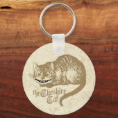 Porte-clés Illustration de chat Cheshire vintage (Recto)