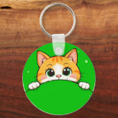 Porte-clés Illustration de chat mignon (Recto)