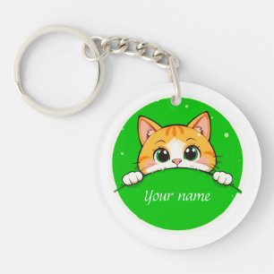 Porte-clés Illustration de chat mignon