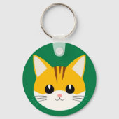 Porte-clés Illustration de chat mignon (Verso)