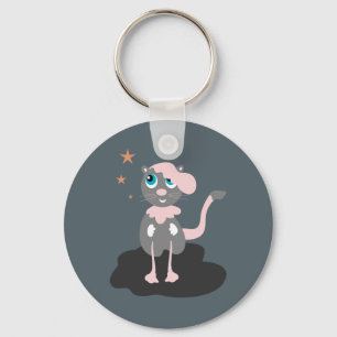 Porte-clés Illustration de chat pour enfants, mignon kitty de