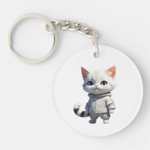 Porte-clés Illustration de chats cool et adorables