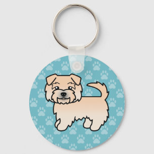 Porte-clés Illustration de chien de dessin animé Norfolk Terr