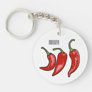 Porte-clés Illustration de chili