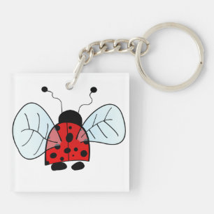 Porte-clés Illustration de coccinelle mignonne