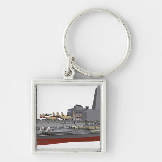 Porte-clés Illustration de découpe (Devant)