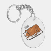 Porte-clés illustration de dessin animé de canard de Pékin  (Devant gauche)