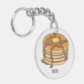 Porte-clés Illustration de dessin animé de Pancake (Devant gauche)