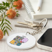 Porte-clés Illustration de dessin de bonbon (Devant droit)